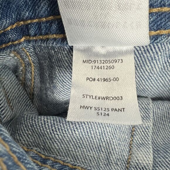 Roark Jeans Womens 27 Blue High Rise Sailor Fit Utility HWY 125 Wide Leg - Picture 8 of 8